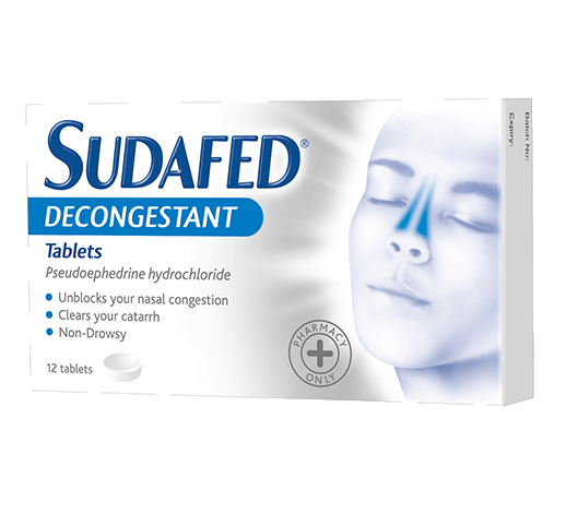 Sudafed Decongestant Tablets - 12
