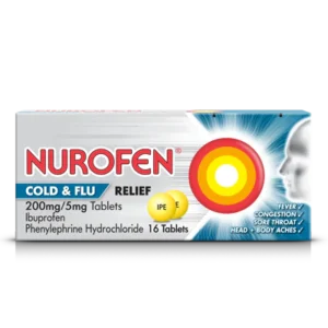Nurofen Cold & Flu 200mg/5mg 16 Tablets