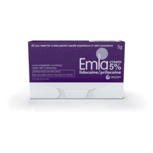 Emla (lidocaine & prilocain) 5% Cream 5g