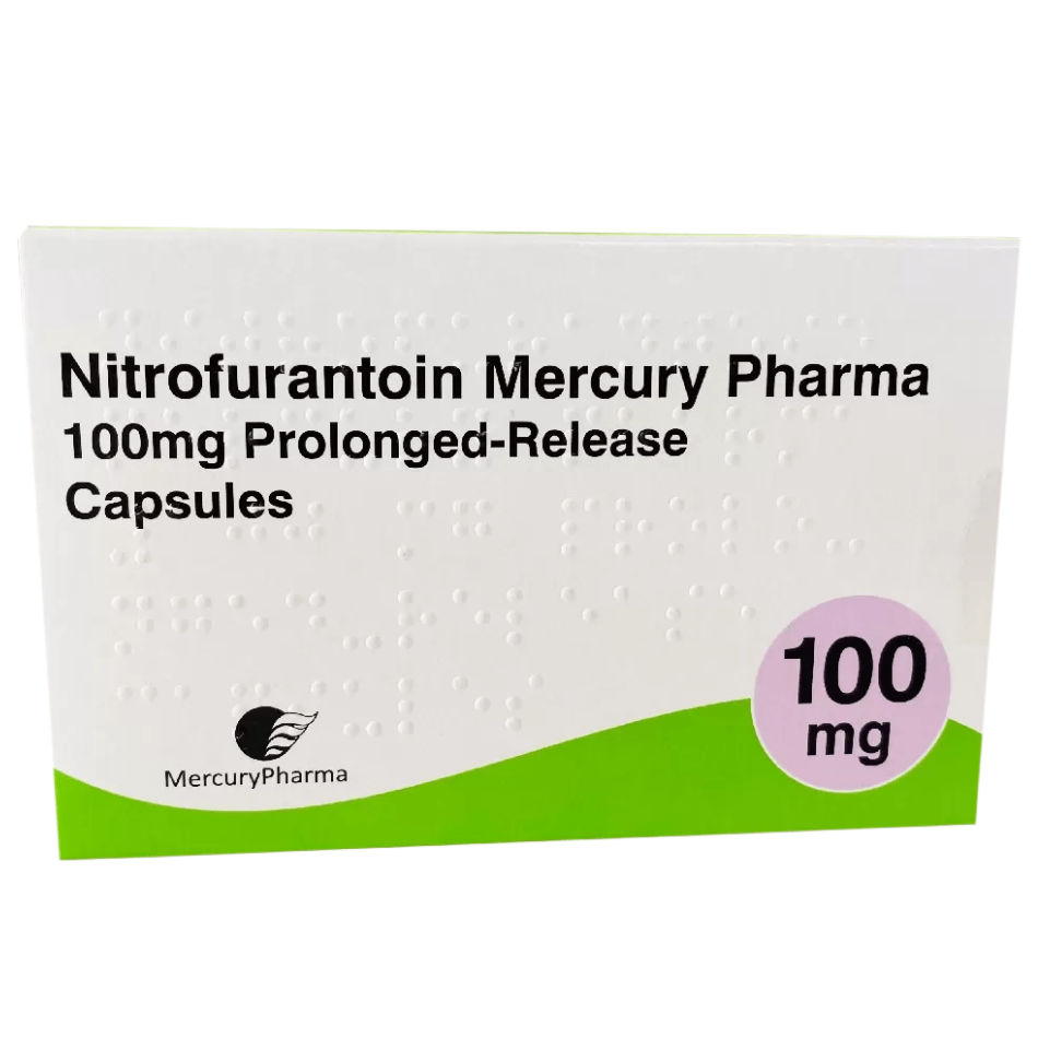 Nitrofurantoin 100mg capsules Cystitis Urinary Tract Infection treament