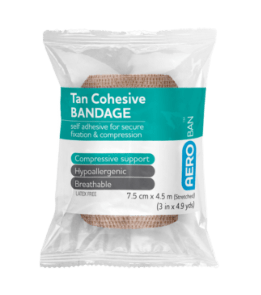 Tan Cohesive Bandage 7.5 x4.5