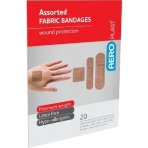 Aeroplast Assorted Fabric Bandages Plasters (20) - Tabi Health